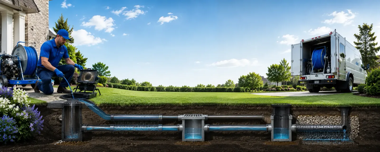 Outdoor drain cleaning information for Saline, LA